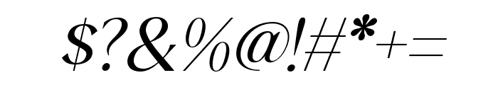 QiaDisplay-Italic Font OTHER CHARS