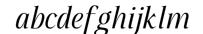 QiaDisplay-Italic Font LOWERCASE