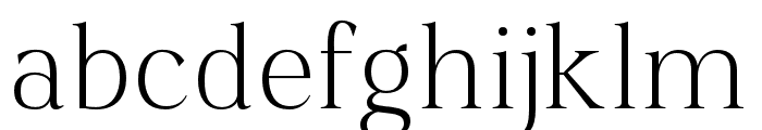 QiaDisplay-Light Font LOWERCASE