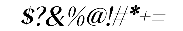 QiaDisplay-MediumItalic Font OTHER CHARS