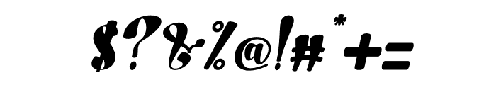 Qiandra Italic Font OTHER CHARS