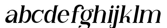 Qiba Serif Italic Italic Font LOWERCASE