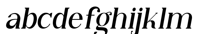 QibaSerifItalic-Italic Font LOWERCASE