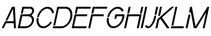 Qibata Italic Font UPPERCASE