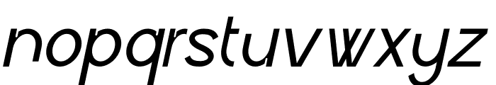 Qibata Italic Font LOWERCASE