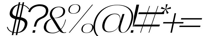 Qibea Italic Font OTHER CHARS