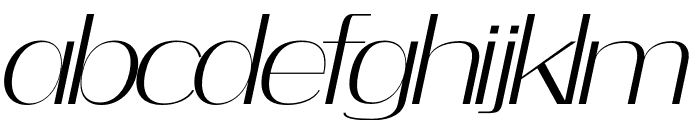 Qibea Italic Font LOWERCASE