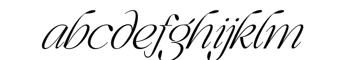 Qidango Italic Font LOWERCASE