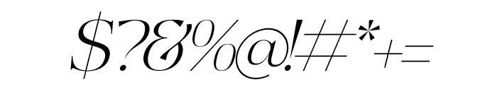 Qikelan Italic Font OTHER CHARS