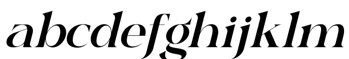 Qilgabe Italic Font LOWERCASE