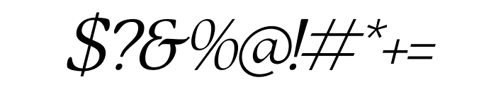 Qimano Italic Font OTHER CHARS