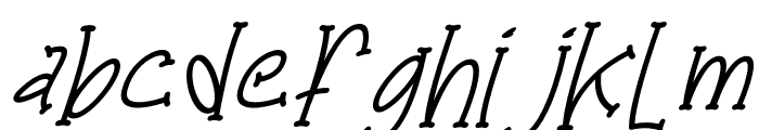 Qinling Panda Italic Font LOWERCASE