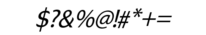 Qirana-Italic Font OTHER CHARS