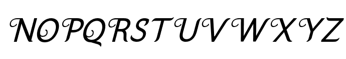 Qirana-Italic Font UPPERCASE