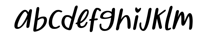 Qiyoshi Italic Font LOWERCASE