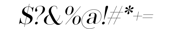 Qlassy Italic Font OTHER CHARS