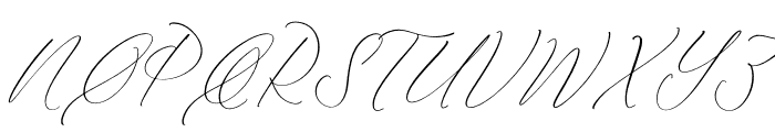Qloveland Marrtin Italic Font UPPERCASE