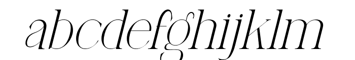 Qoency Italic Font LOWERCASE