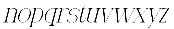 Qoency Italic Font LOWERCASE