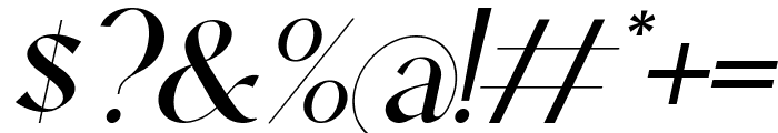 Qrada Italic Font OTHER CHARS