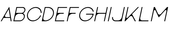 Qrania Italic Font UPPERCASE