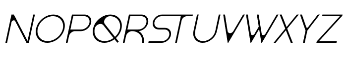 Qrania Italic Font UPPERCASE