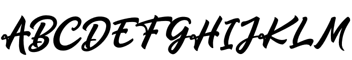 Qrayolla Script Regular Font UPPERCASE