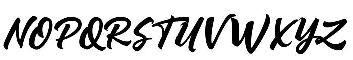 Qrayolla Script Regular Font UPPERCASE