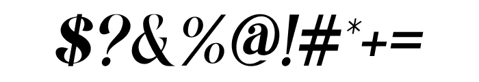 Qrillera Italic Font OTHER CHARS