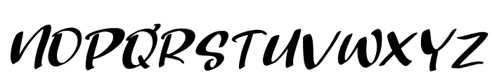 Qrowy Magical Italic Font UPPERCASE