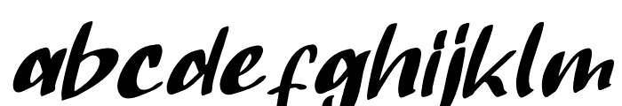 Qrowy Magical Italic Font LOWERCASE