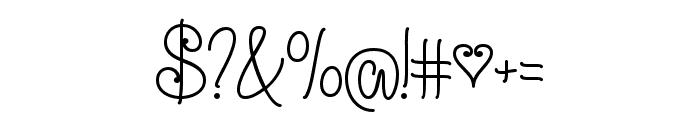 Qtie Script Regular Font OTHER CHARS