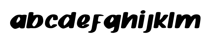 QuackerSlate-ItalicRough Font LOWERCASE