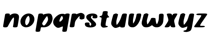 QuackerSlate-ItalicRough Font LOWERCASE