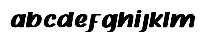 QuackerSlate-Italic Font LOWERCASE