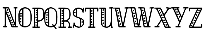 Quad Serif Dot Font LOWERCASE