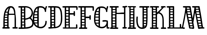 Quad Serif Line Font UPPERCASE