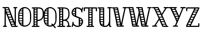Quad Serif Line Font LOWERCASE