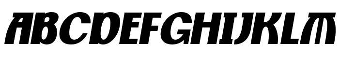 Quadline Oblique Font UPPERCASE