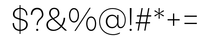Quadra-Light Font OTHER CHARS