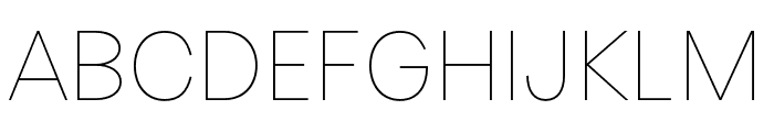 Quadra-Thin Font UPPERCASE
