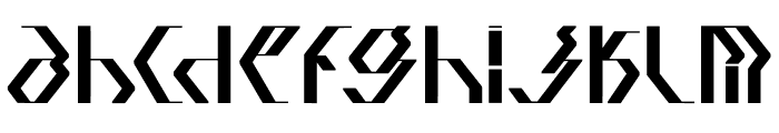 Quadtron Font LOWERCASE