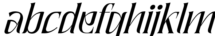 Quaffing Together Italic Font LOWERCASE