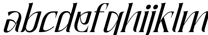 QuaffingTogether-Italic Font LOWERCASE