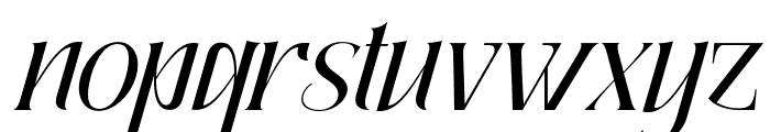 QuaffingTogether-Italic Font LOWERCASE