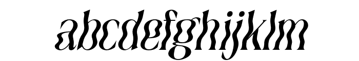 Quagey Italic Font LOWERCASE