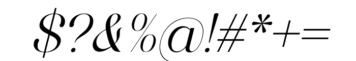 Quahon Italic Font OTHER CHARS