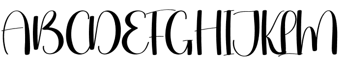 Quaking Font UPPERCASE