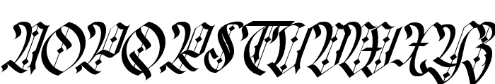 Qualzharo-Italic Font UPPERCASE