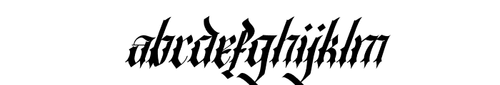Qualzharo-Italic Font LOWERCASE